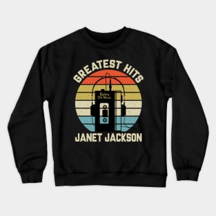 Greatest Hits Janet Retro Walkman Jackson Vintage Art Crewneck Sweatshirt
